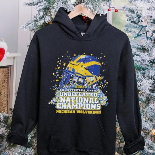 Michigan Wolverines Undefeated National Champion 2023 Helmet T hoodie, sweater, longsleeve, shirt v-neck, t-shirt