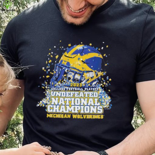 Michigan Wolverines Undefeated National Champion 2023 Helmet T hoodie, sweater, longsleeve, shirt v-neck, t-shirt