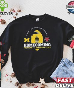 Michigan Wolverines Valiant Blue 2024 Homecoming Gameday Shirt