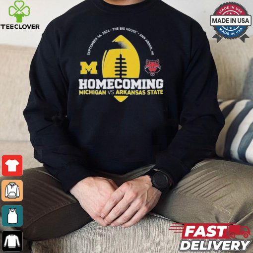 Michigan Wolverines Valiant Blue 2024 Homecoming Gameday Shirt