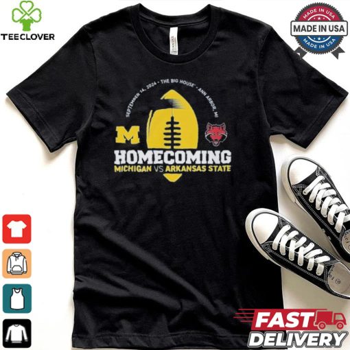 Michigan Wolverines Valiant Blue 2024 Homecoming Gameday Shirt