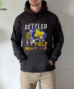 Michigan Wolverines Vs Ohio State Buckeyes 45 23 November 26 2022 Settled On The Field Men’s Shirt