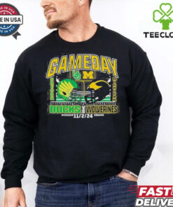 Michigan Wolverines Vs Oregon Ducks Outrank Gameday 2024 Shirt