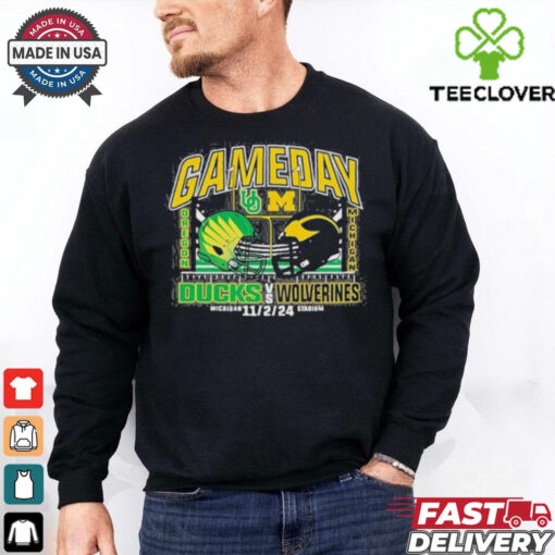 Michigan Wolverines Vs Oregon Ducks Outrank Gameday 2024 Shirt