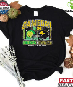 Michigan Wolverines Vs Oregon Ducks Outrank Gameday 2024 Shirt