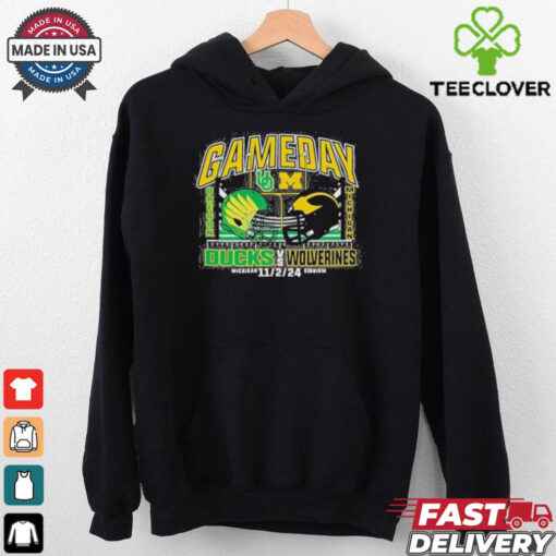 Michigan Wolverines Vs Oregon Ducks Outrank Gameday 2024 Shirt