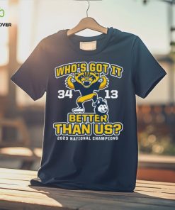 Michigan Wolverines Who’s Got It Better Than Us 2023 National Champions Score Shirt