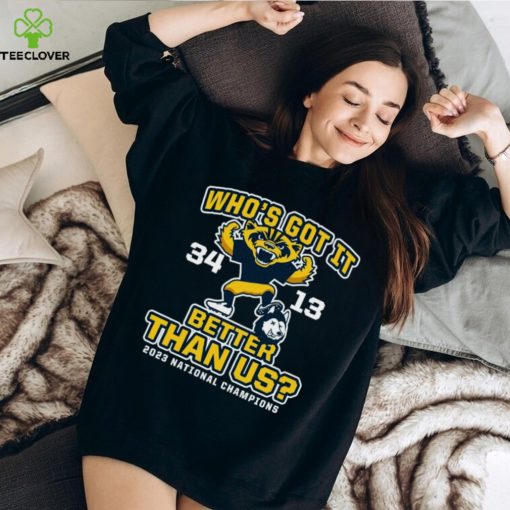 Michigan Wolverines Who’s Got It Better Than Us 2023 National Champions Score Shirt