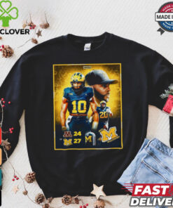 Michigan Wolverines Win 27 24 Minnesota Golden Gophers 2024 Game Final Score Shirt