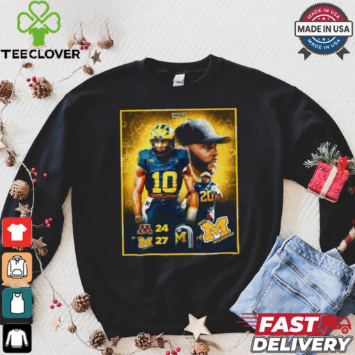 Michigan Wolverines Win 27 24 Minnesota Golden Gophers 2024 Game Final Score Shirt
