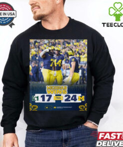 Michigan Wolverines Wins 24 17 Michigan State Spartans Football Oct 26, 2024 Michigan Game Final Score Shirt
