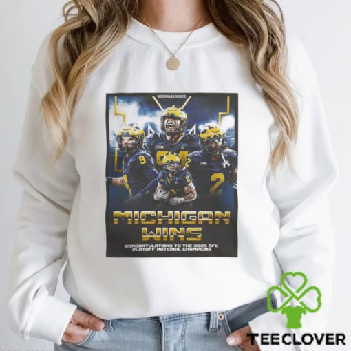 Michigan Wolverines Wins Washington 34 13 2024 CFP National Champions Shirt