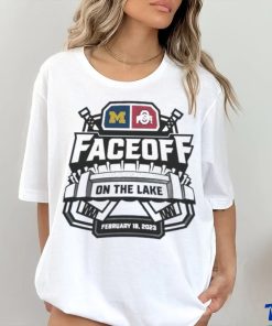 Michigan Wolverines and Ohio State Buckeyes Faceoff Firstenergy Stadium on the Lake 2023 shirt