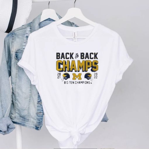 Michigan Wolverines back to back champs 2021 2022 big ten champions t hoodie, sweater, longsleeve, shirt v-neck, t-shirt