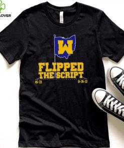 Michigan Wolverines flag Flipped the script 45 23 shirt