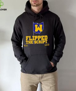 Michigan Wolverines flag Flipped the script 45 23 hoodie, sweater, longsleeve, shirt v-neck, t-shirt