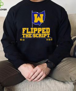 Michigan Wolverines flag Flipped the script 45 23 hoodie, sweater, longsleeve, shirt v-neck, t-shirt