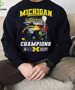 Michigan Wolverines go blue 2024 College football National Champions helmet logos hoodie, sweater, longsleeve, shirt v-neck, t-shirt