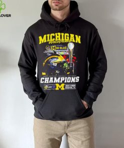 Michigan Wolverines go blue 2024 College football National Champions helmet logos hoodie, sweater, longsleeve, shirt v-neck, t-shirt