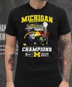 Michigan Wolverines go blue 2024 College football National Champions helmet logos hoodie, sweater, longsleeve, shirt v-neck, t-shirt