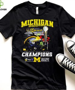 Michigan Wolverines go blue 2024 College football National Champions helmet logos hoodie, sweater, longsleeve, shirt v-neck, t-shirt