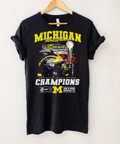 Michigan Wolverines go blue 2024 College football National Champions helmet logos hoodie, sweater, longsleeve, shirt v-neck, t-shirt