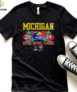 Michigan Wolverines helmet 2024 Rose Bowl game shirt