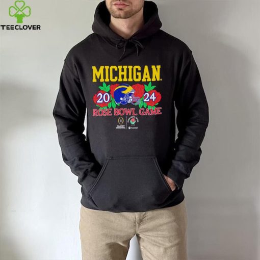 Michigan Wolverines helmet 2024 Rose Bowl game hoodie, sweater, longsleeve, shirt v-neck, t-shirt