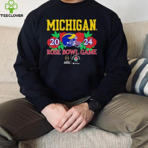 Michigan Wolverines helmet 2024 Rose Bowl game hoodie, sweater, longsleeve, shirt v-neck, t-shirt