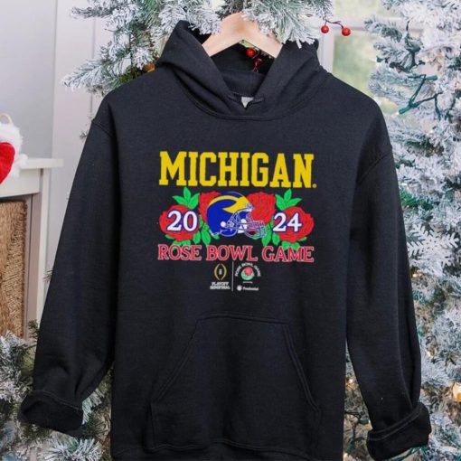 Michigan Wolverines helmet 2024 Rose Bowl game hoodie, sweater, longsleeve, shirt v-neck, t-shirt