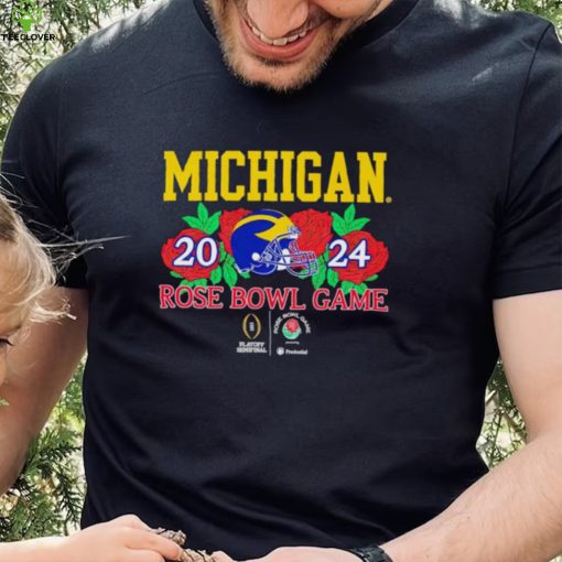 Michigan Wolverines helmet 2024 Rose Bowl game hoodie, sweater, longsleeve, shirt v-neck, t-shirt