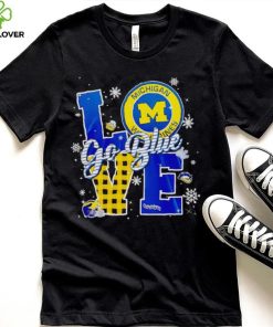 Michigan Wolverines love go blue shirt