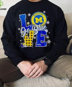 Michigan Wolverines love go blue shirt