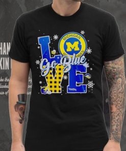 Michigan Wolverines love go blue shirt