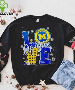 Michigan Wolverines love go blue shirt