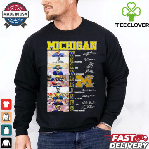 Michigan Wolverines name and signature player shirt