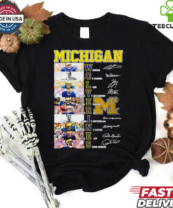 Michigan Wolverines name and signature player shirt