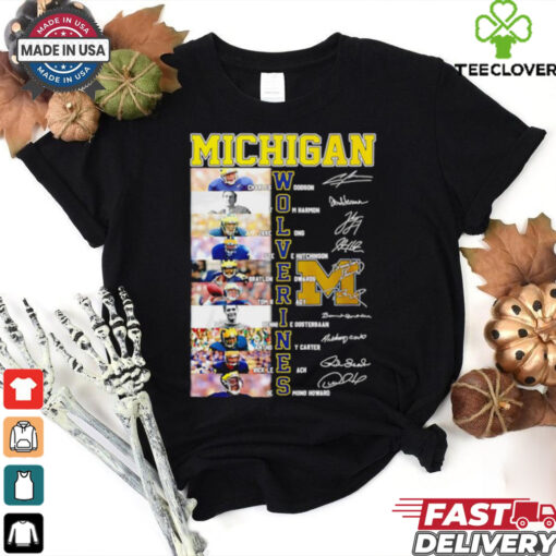 Michigan Wolverines name and signature player shirt
