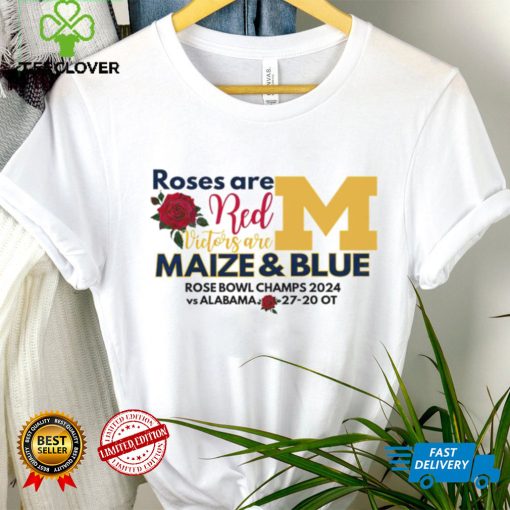 Michigan Wolverines roses are red victors are maize and blue hoodie, sweater, longsleeve, shirt v-neck, t-shirt