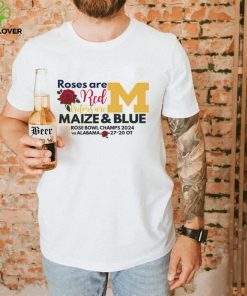 Michigan Wolverines roses are red victors are maize and blue hoodie, sweater, longsleeve, shirt v-neck, t-shirt