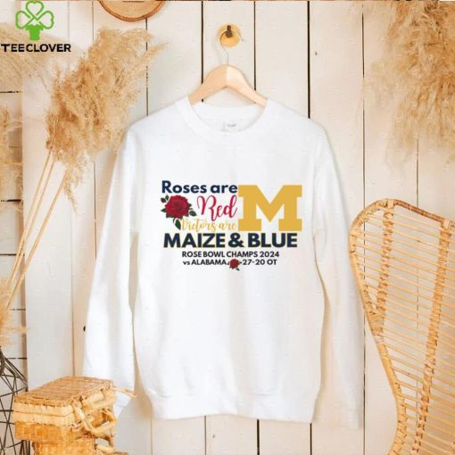 Michigan Wolverines roses are red victors are maize and blue hoodie, sweater, longsleeve, shirt v-neck, t-shirt