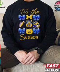 Michigan Wolverines ’tis the season Halloween hoodie, sweater, longsleeve, shirt v-neck, t-shirt