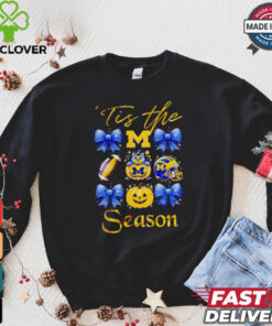 Michigan Wolverines ’tis the season Halloween hoodie, sweater, longsleeve, shirt v-neck, t-shirt