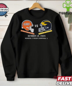 Michigan Wolverines vs Illinois Football October 19, 2024 Matchup Set T Shirt