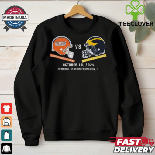 Michigan Wolverines vs Illinois Football October 19, 2024 Matchup Set T Shirt