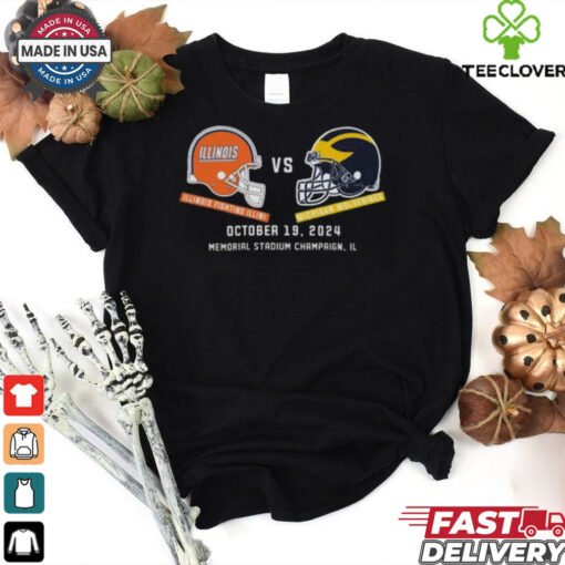 Michigan Wolverines vs Illinois Football October 19, 2024 Matchup Set T Shirt