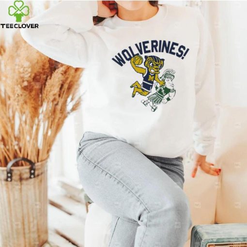 Michigan Wolverines vs Michigan State Spartans mascot hoodie, sweater, longsleeve, shirt v-neck, t-shirt