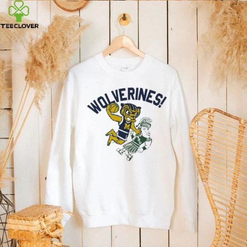 Michigan Wolverines vs Michigan State Spartans mascot hoodie, sweater, longsleeve, shirt v-neck, t-shirt