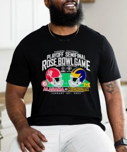 Michigan Wolverines vs. Alabama Crimson Tide College Football Playoff 2024 Rose Bowl Matchup hoodie, sweater, longsleeve, shirt v-neck, t-shirt