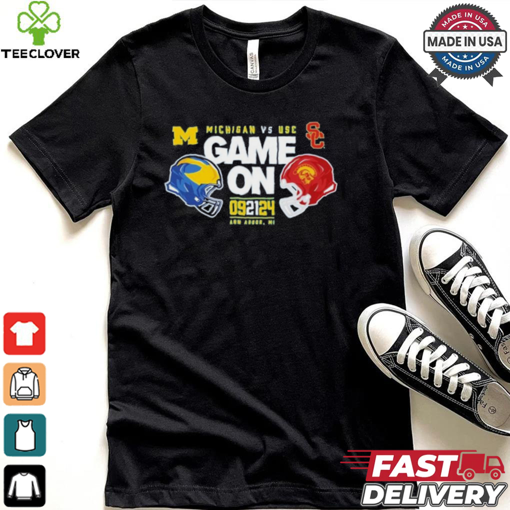 Michigan Wolverines vs. USC Match Up T Shirt Michigan Wolverines vs. USC Match Up T Shirt